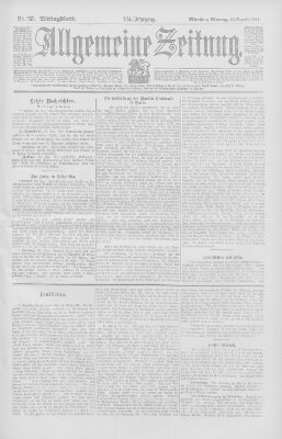 Allgemeine Zeitung Montag 23. Dezember 1901