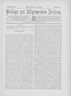 Allgemeine Zeitung Wednesday 9. January 1901