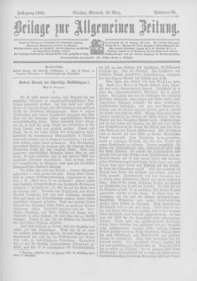 Allgemeine Zeitung Mittwoch 20. März 1901