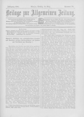 Allgemeine Zeitung Dienstag 26. März 1901