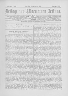 Allgemeine Zeitung Donnerstag 2. Mai 1901