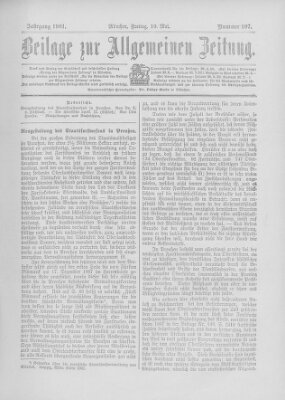 Allgemeine Zeitung Freitag 10. Mai 1901