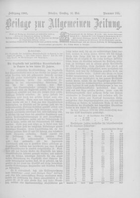 Allgemeine Zeitung Dienstag 21. Mai 1901