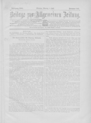 Allgemeine Zeitung Montag 1. Juli 1901