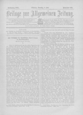 Allgemeine Zeitung Samstag 6. Juli 1901