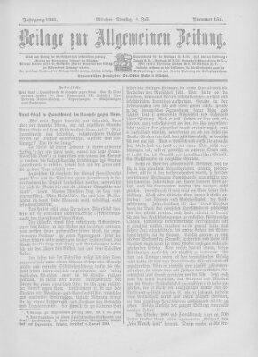 Allgemeine Zeitung Dienstag 9. Juli 1901