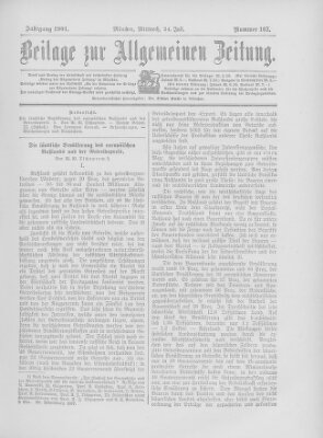 Allgemeine Zeitung Mittwoch 24. Juli 1901