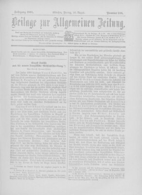 Allgemeine Zeitung Freitag 16. August 1901