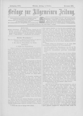 Allgemeine Zeitung Freitag 4. Oktober 1901