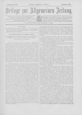 Allgemeine Zeitung Mittwoch 9. Oktober 1901