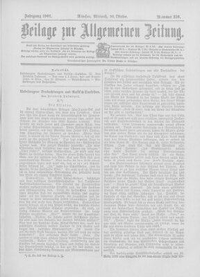 Allgemeine Zeitung Mittwoch 30. Oktober 1901