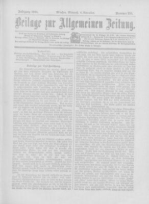 Allgemeine Zeitung Mittwoch 6. November 1901