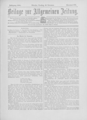 Allgemeine Zeitung Dienstag 26. November 1901