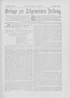 Allgemeine Zeitung Dienstag 24. Dezember 1901