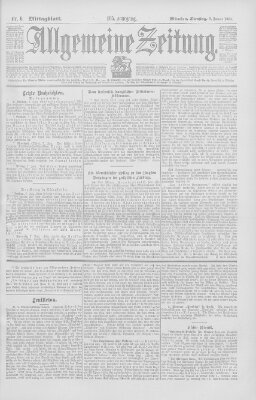 Allgemeine Zeitung Dienstag 7. Januar 1902