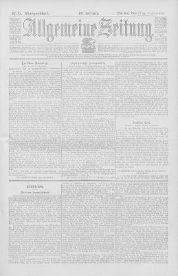 Allgemeine Zeitung Donnerstag 16. Januar 1902