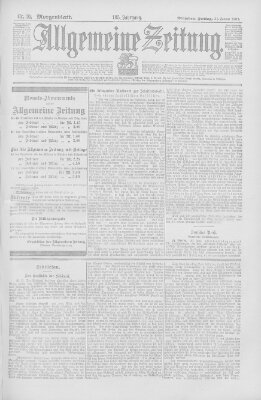 Allgemeine Zeitung Freitag 31. Januar 1902