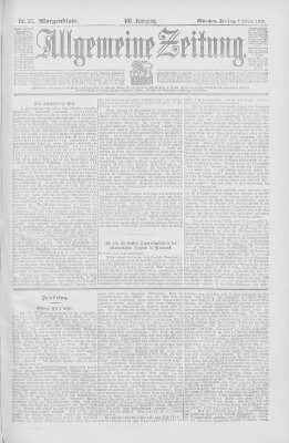 Allgemeine Zeitung Freitag 7. Februar 1902