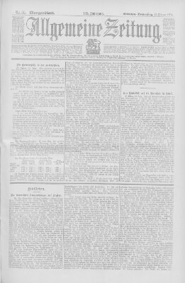 Allgemeine Zeitung Donnerstag 20. Februar 1902