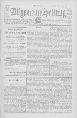 Allgemeine Zeitung Sonntag 23. Februar 1902