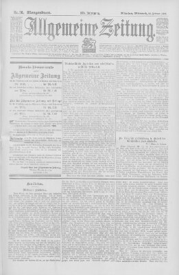 Allgemeine Zeitung Mittwoch 26. Februar 1902