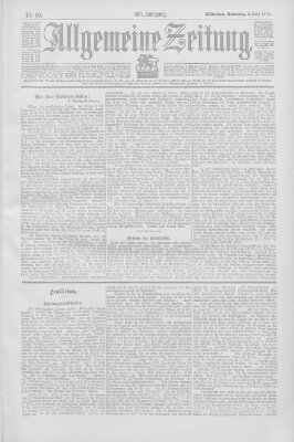 Allgemeine Zeitung Sonntag 2. März 1902