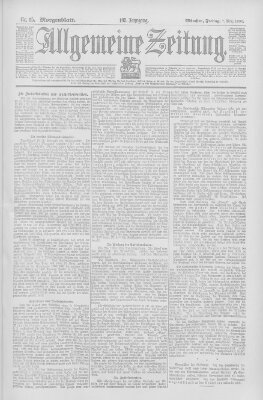 Allgemeine Zeitung Freitag 7. März 1902