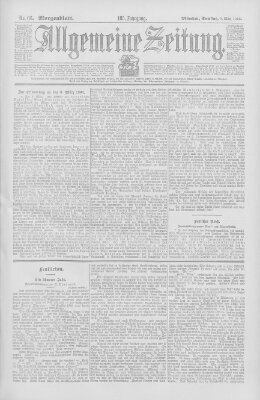 Allgemeine Zeitung Samstag 8. März 1902