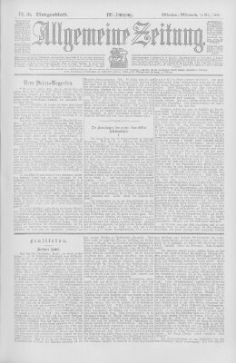 Allgemeine Zeitung Mittwoch 12. März 1902