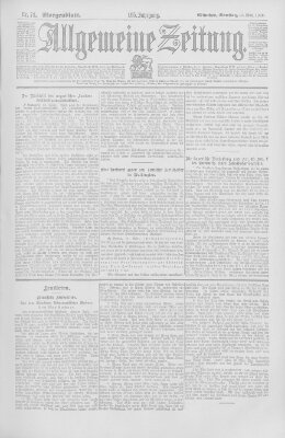 Allgemeine Zeitung Samstag 15. März 1902