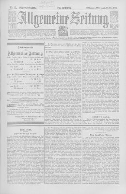 Allgemeine Zeitung Mittwoch 19. März 1902