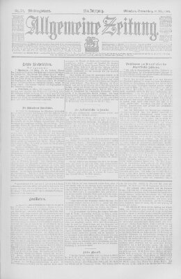 Allgemeine Zeitung Donnerstag 20. März 1902