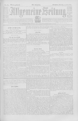 Allgemeine Zeitung Samstag 29. März 1902