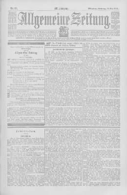 Allgemeine Zeitung Sonntag 30. März 1902