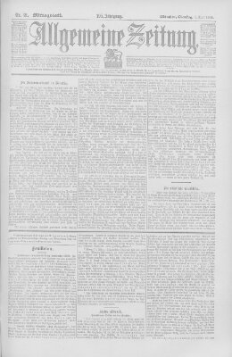 Allgemeine Zeitung Dienstag 1. April 1902