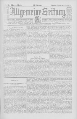 Allgemeine Zeitung Donnerstag 24. April 1902