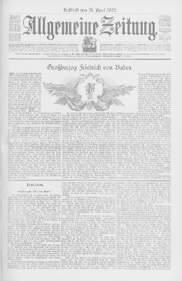 Allgemeine Zeitung Donnerstag 24. April 1902