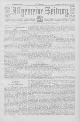 Allgemeine Zeitung Donnerstag 1. Mai 1902