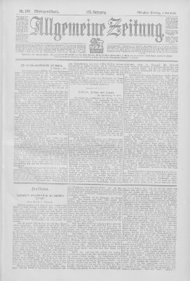 Allgemeine Zeitung Freitag 2. Mai 1902