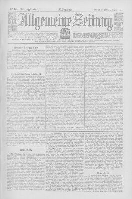 Allgemeine Zeitung Freitag 9. Mai 1902