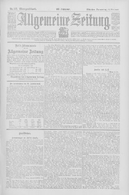 Allgemeine Zeitung Donnerstag 15. Mai 1902