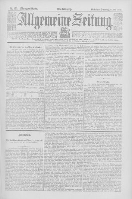 Allgemeine Zeitung Samstag 17. Mai 1902