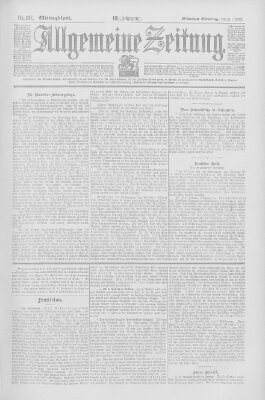 Allgemeine Zeitung Tuesday 20. May 1902
