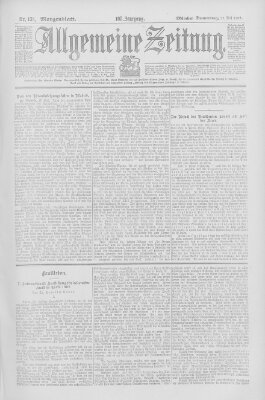 Allgemeine Zeitung Donnerstag 22. Mai 1902