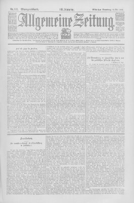 Allgemeine Zeitung Samstag 24. Mai 1902