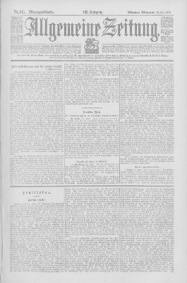 Allgemeine Zeitung Mittwoch 28. Mai 1902