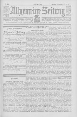 Allgemeine Zeitung Donnerstag 29. Mai 1902