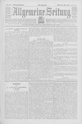 Allgemeine Zeitung Mittwoch 4. Juni 1902