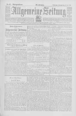 Allgemeine Zeitung Donnerstag 5. Juni 1902