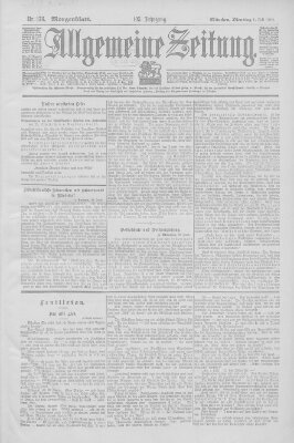 Allgemeine Zeitung Dienstag 1. Juli 1902